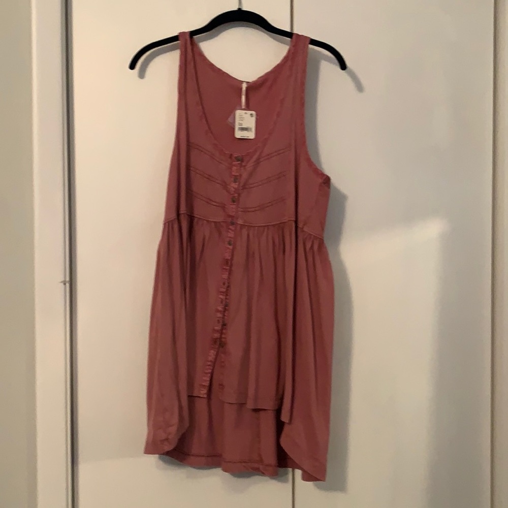 Free People Brooke Tunic-Dried Currant